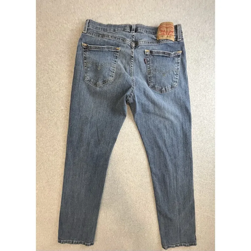 Levi's 559 Relaxed Straight Fit Jeans Men's 32x32 Light Wash Blue Denim 5-Pocket